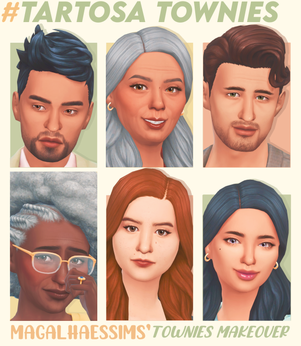 Maxis Match TOWNIES MAKEOVER TARTOSA TOWNIES by simsfinds - The Sims 4 Custom Content