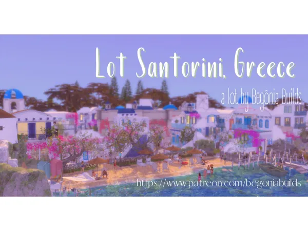 Santorini, Greece - CC Files Free by Begônia Builds