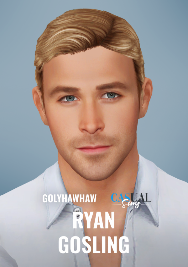 Alpha Ryan Gosling Sim by simsfinds - The Sims 4 Custom Content