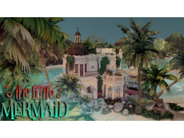 Maxis Match Little Mermaid small castle by Bojana Sims - The Sims 4 Custom Content