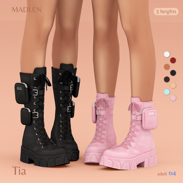 Maxis Match Tia Boots by madlensims - The Sims 4 Custom Content