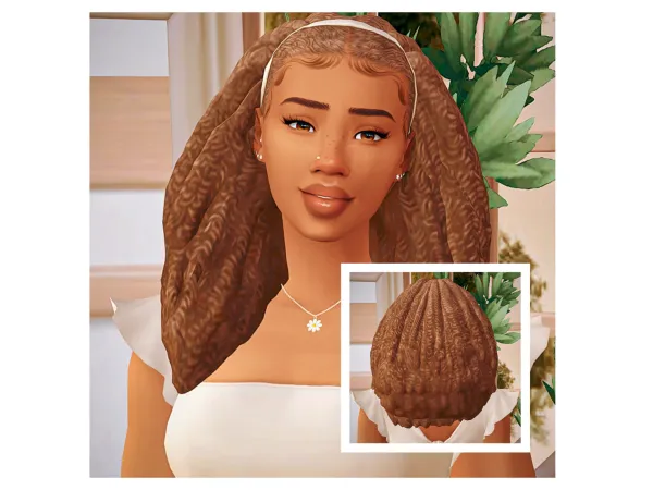 Maxis Match Naturally Mine Hair - The Sims 4 Custom Content