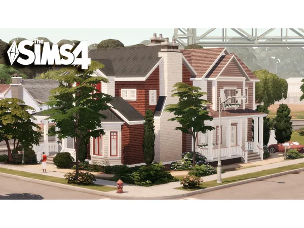 Maxis Match Two Family houses by simsfinds - The Sims 4 Custom Content