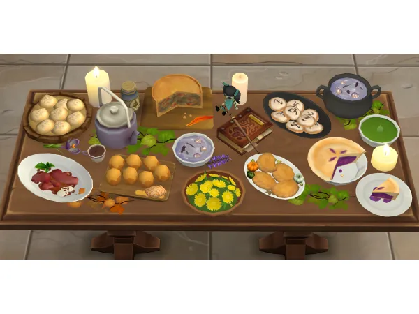 Maxis Match Occult Recipebook by Tashatiana - The Sims 4 Custom Content