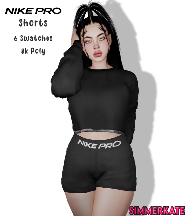 Alpha Nike Pro Shorts by simmerkatex - The Sims 4 Custom Content