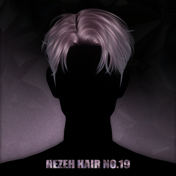 Alpha [hezeh]hair_no19 by hezeh - The Sims 4 Custom Content