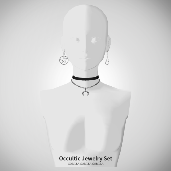 Alpha Occultic Jewelry Set by simsfinds - The Sims 4 Custom Content