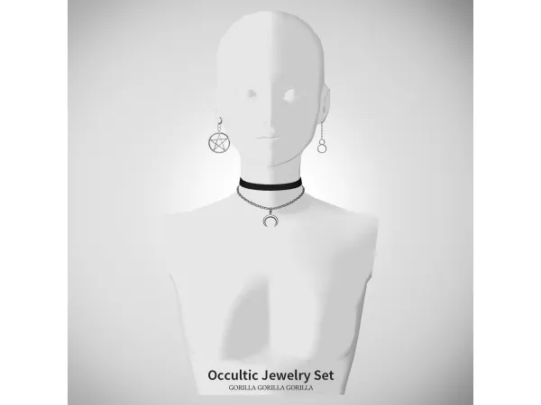 Alpha Occultic Jewelry Set by Gorilla Gorilla Gorilla - The Sims 4 Custom Content