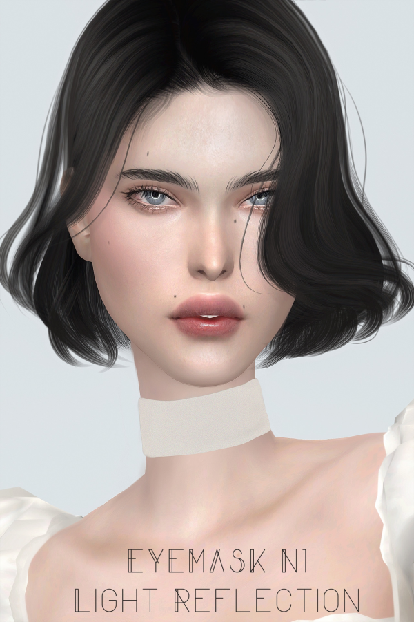 Alpha Eyemask N1 [Light Reflection] by simsfinds - The Sims 4 Custom Content