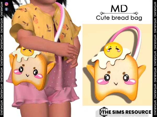 Maxis Match CUTE BREAD BAG - The Sims 4 Custom Content
