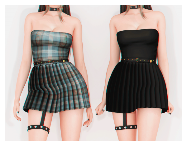 Alpha Galaxy Dress by plbsims - The Sims 4 Custom Content