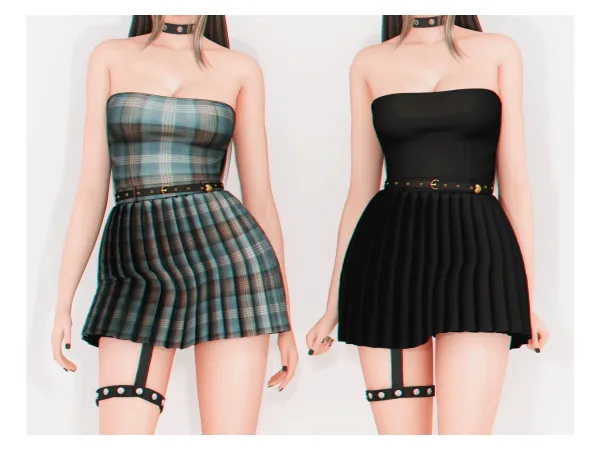 Alpha Galaxy Dress - The Sims 4 Custom Content