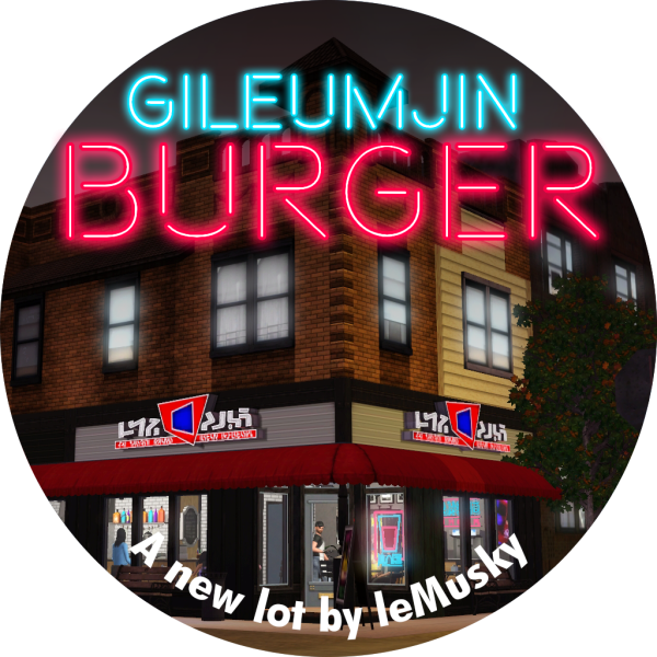Gileumjin Burger by simsfinds - The Sims 3 Custom Content