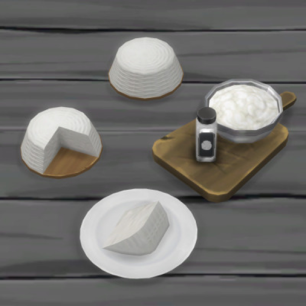 Maxis Match Ricotta Cheese Cheese Ingredient by simsfinds - The Sims 4 Custom Content