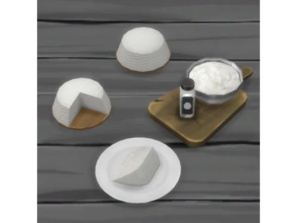 Maxis Match Ricotta Cheese Cheese Ingredient - The Sims 4 Custom Content