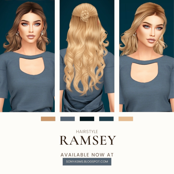 Alpha Ramsey Hair NOW PUBLIC by simsfinds - The Sims 4 Custom Content