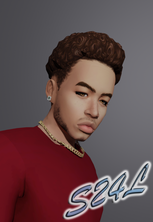 Maxis Match Curly hightop mini fro by simsfinds - The Sims 4 Custom Content