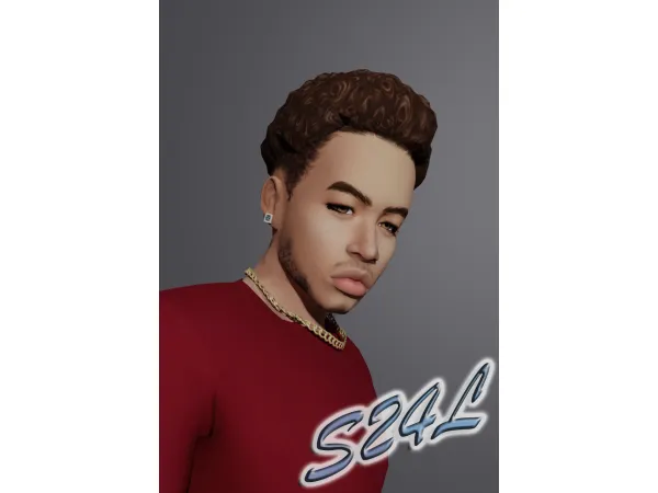 Maxis Match Curly hightop mini fro by Sailor24Love Sims - The Sims 4 Custom Content