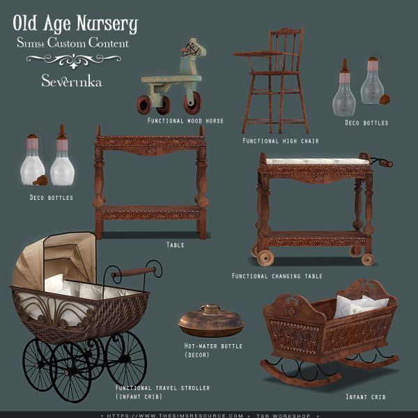 Alpha Old Age Nursery by simsfinds - The Sims 4 Custom Content
