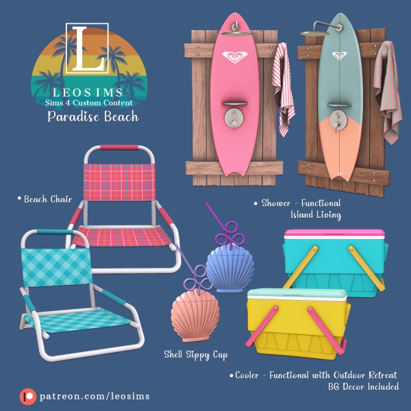 Alpha Paradise Beach by leosims4cc - The Sims 4 Custom Content