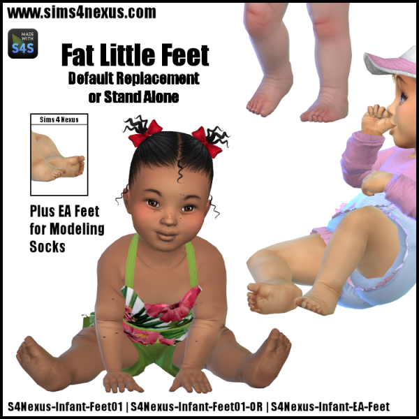 Maxis Match Fat Little Feet by simsfinds - The Sims 4 Custom Content