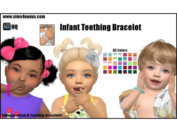 Maxis Match Infant Teething Bracelet by Sims4Nexus - The Sims 4 Custom Content