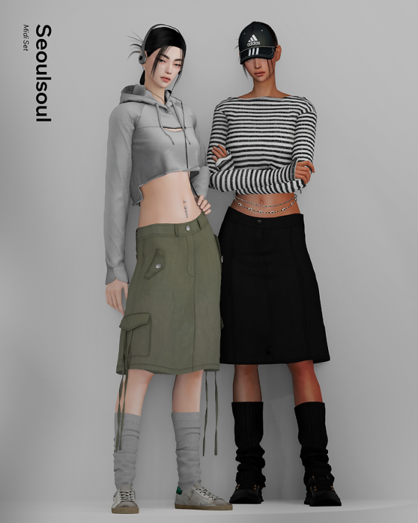 Alpha SIMS4 Midi set by simsfinds - The Sims 4 Custom Content
