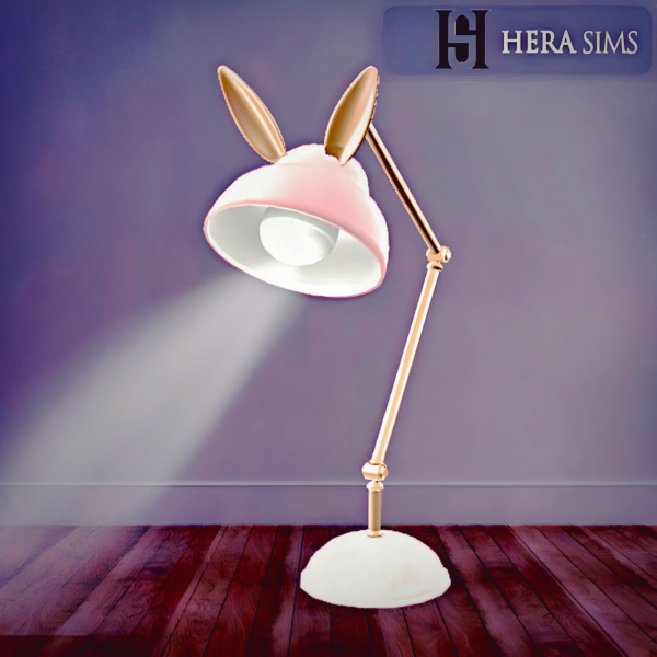Alpha Functional bunny lamp by herasims4 - The Sims 4 Custom Content