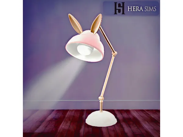 Alpha Functional bunny lamp - The Sims 4 Custom Content