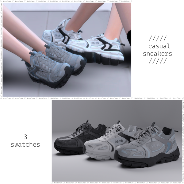 Alpha Casual sneakers by simsfinds - The Sims 4 Custom Content