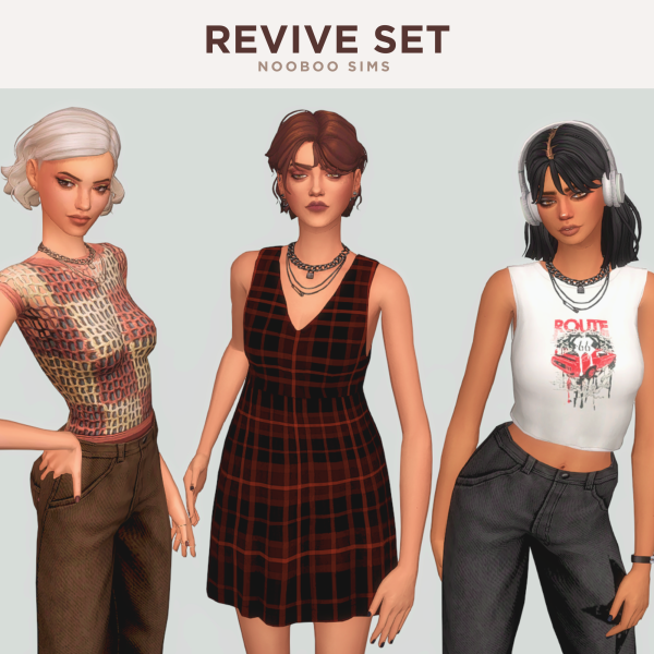 Maxis Match REVIVE SET by simsfinds - The Sims 4 Custom Content