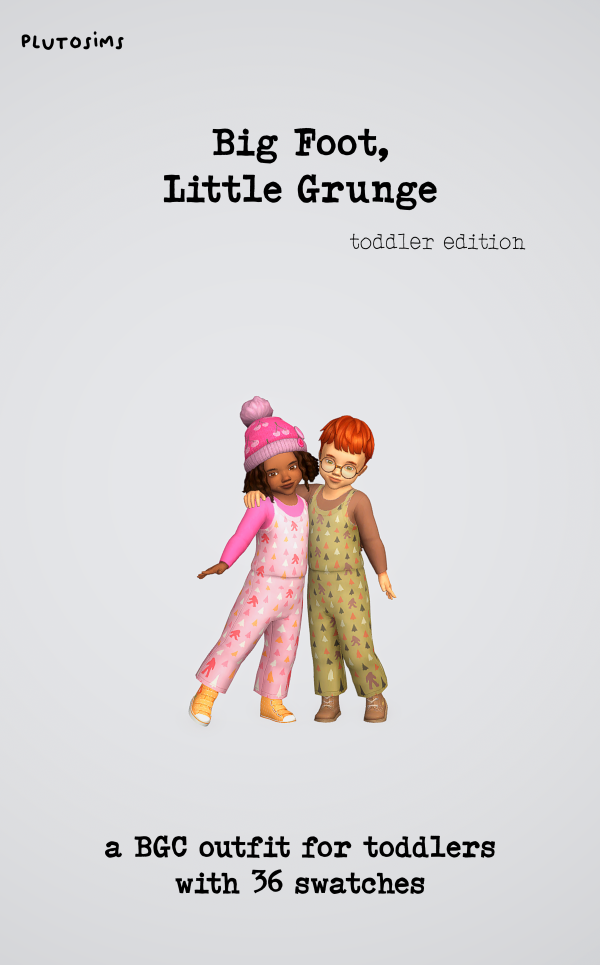 Maxis Match Big Foot Little Grunge An Outfit for Toddlers by simsfinds - The Sims 4 Custom Content