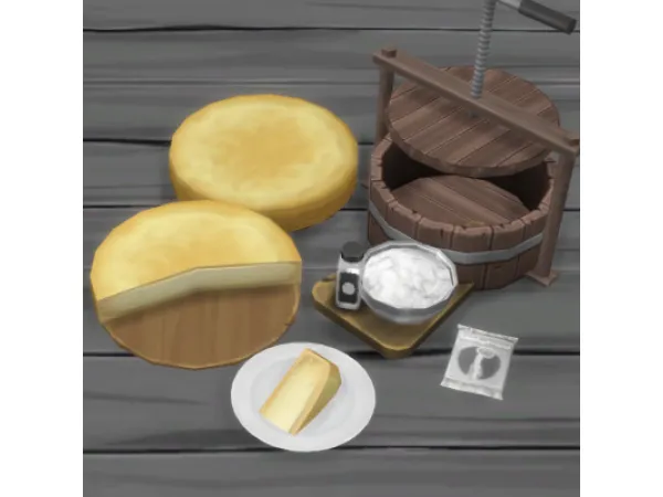 Maxis Match Gruyere Cheese Cheese Ingredient - The Sims 4 Custom Content