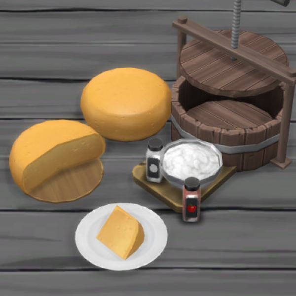 Maxis Match Cheddar Cheese Cheese Ingredient by simsfinds - The Sims 4 Custom Content