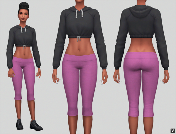 Maxis Match Comfy Capris by simsfinds - The Sims 4 Custom Content
