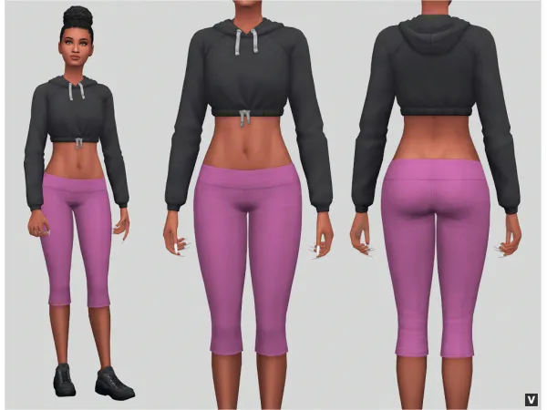 Maxis Match Comfy Capris - The Sims 4 Custom Content