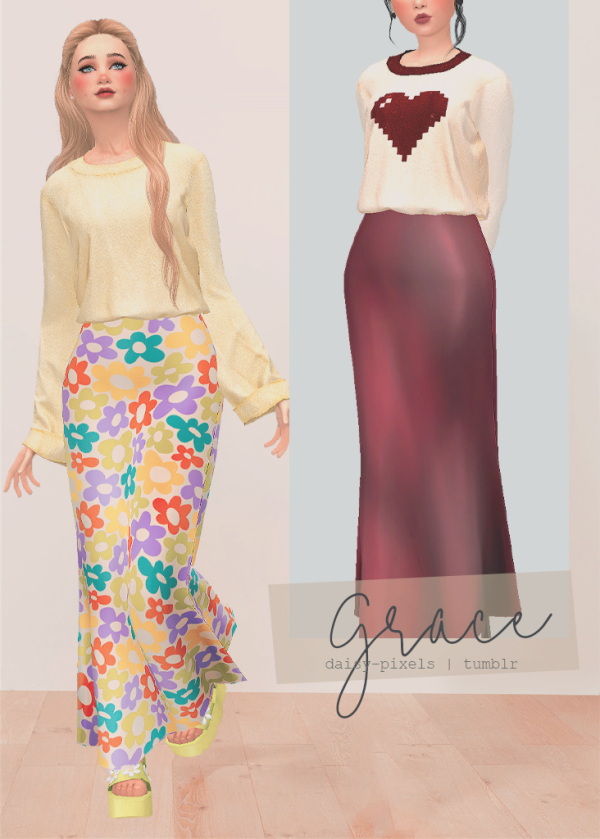 Alpha Grace Set by simsfinds - The Sims 4 Custom Content