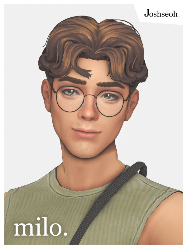 Maxis Match Milo Hair (jo_se_oh joshseoh) by simsfinds - The Sims 4 Custom Content