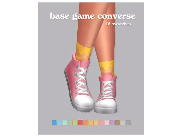 Maxis Match base game converse recolor - The Sims 4 Custom Content