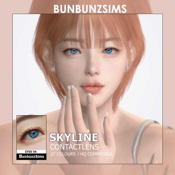 Alpha Skyline eyes 27 colours by simsfinds - The Sims 4 Custom Content