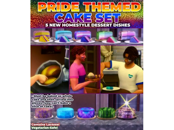 Pride Cakes 2023 - 5 New Custom Recipes by RobinKLocksley