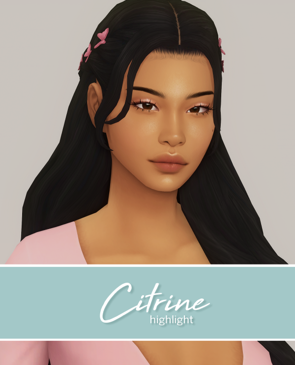 Maxis Match CITRINE a face highlight by simsfinds - The Sims 4 Custom Content