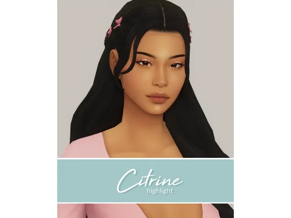 Maxis Match CITRINE a face highlight by nesurii - The Sims 4 Custom Content