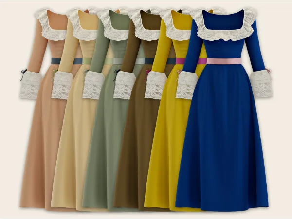 Alpha Celeste dress sims by cinnamon - The Sims 4 Custom Content