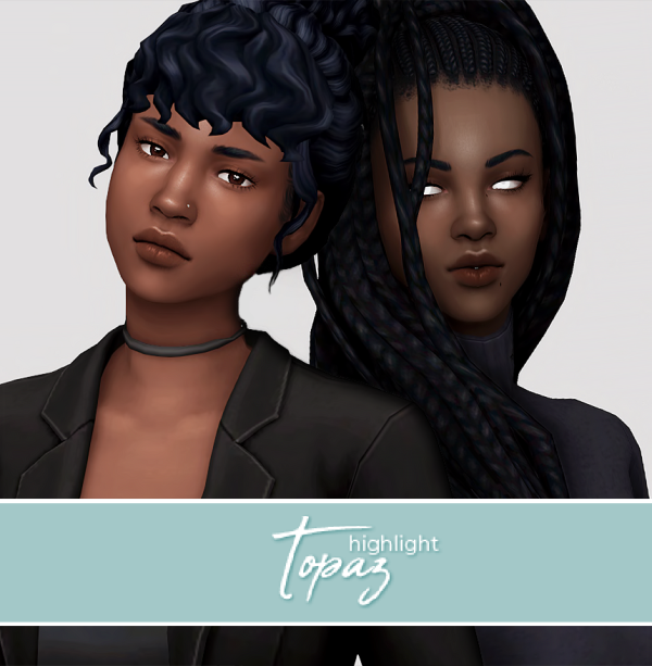 Maxis Match TOPAZ a face highlight by simsfinds - The Sims 4 Custom Content