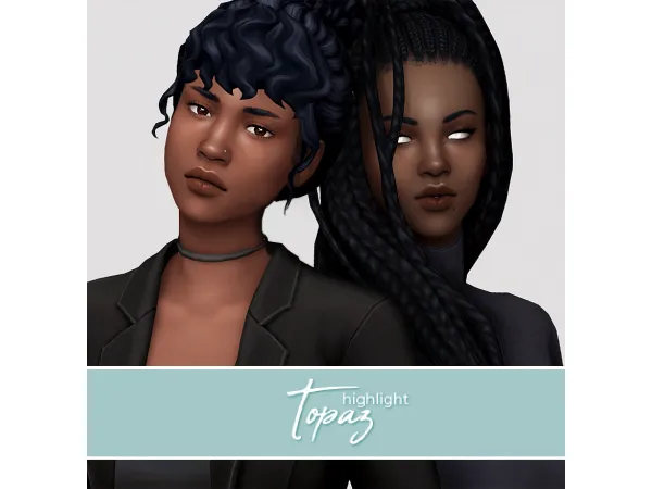 Maxis Match TOPAZ a face highlight by nesurii - The Sims 4 Custom Content