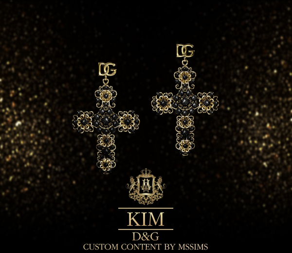 Alpha KIM DG JEWELRY SET earrings by simsfinds - The Sims 4 Custom Content