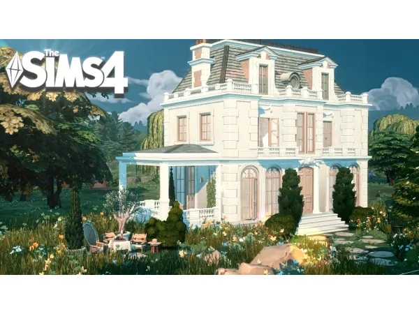 Maxis Match Small French chateau by Bojana Sims - The Sims 4 Custom Content