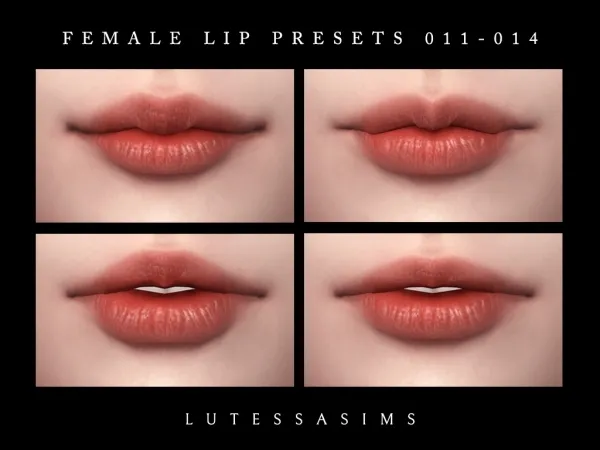 female lip presets 011-014