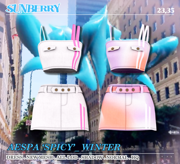 Alpha [SUNBERRY]AESPA SPICY WINTER 2335(Early access) by simsfinds - The Sims 4 Custom Content